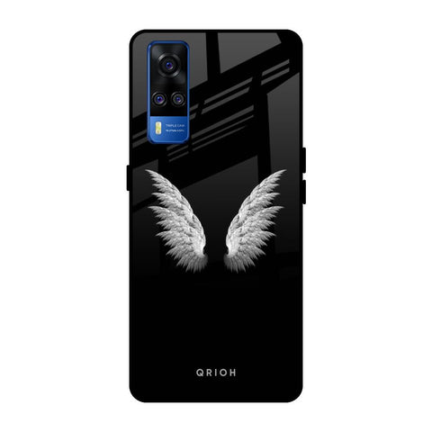 White Angel Wings Glossy Case for Vivo Y51 2020