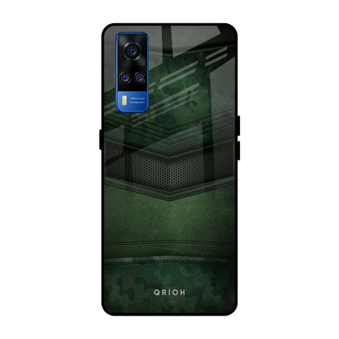 Green Leather Glossy Case for Vivo Y51 2020