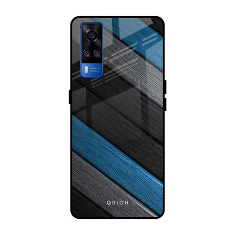 Multicolor Wooden Effect Glossy Case for Vivo Y51 2020