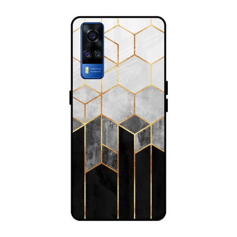 Tricolor Pattern Glossy Case for Vivo Y51 2020