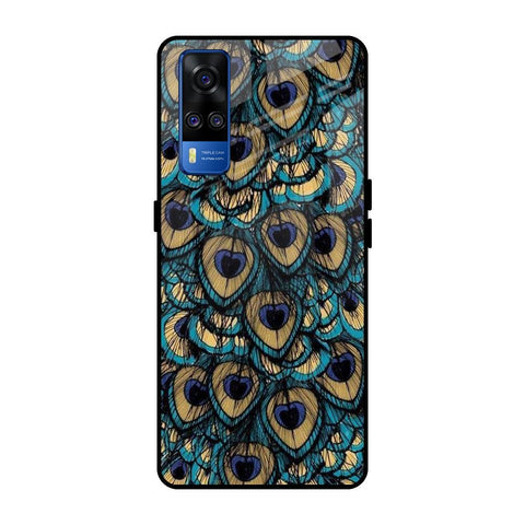Peacock Feathers Glossy case for Vivo Y51 2020