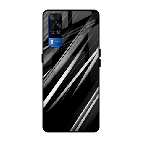 Black & Grey Gradient Glossy Case For Vivo Y51 2020