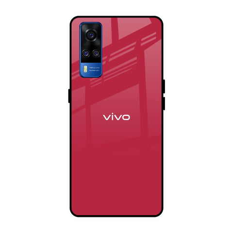 Solo Maroon Glossy case for Vivo Y51 2020