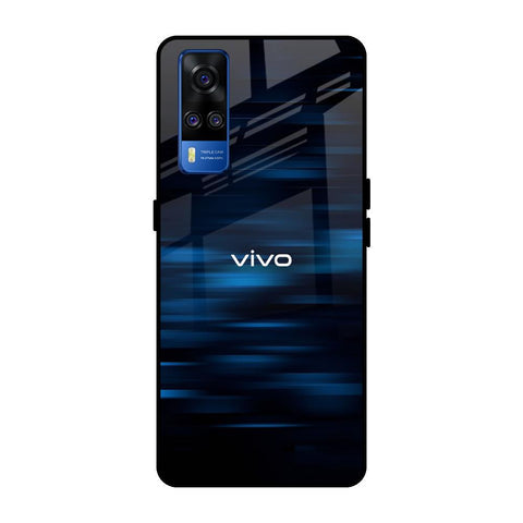 Blue Rough Abstract Glossy Case for Vivo Y51 2020