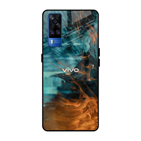 Golden Splash Glossy Case for Vivo Y51 2020