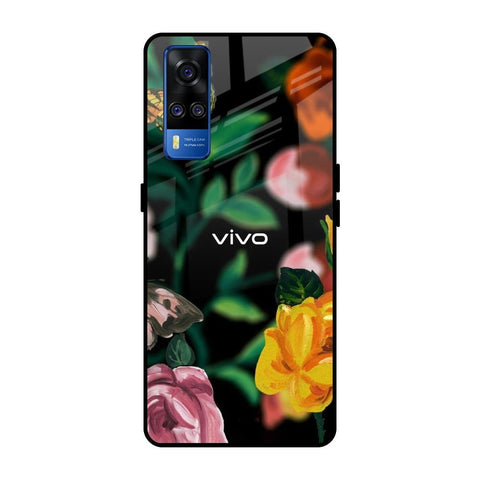 Flowers & Butterfly Glossy Case for Vivo Y51 2020