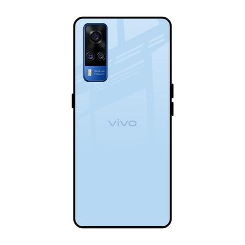 Pastel Sky Blue Glossy Case for Vivo Y51 2020