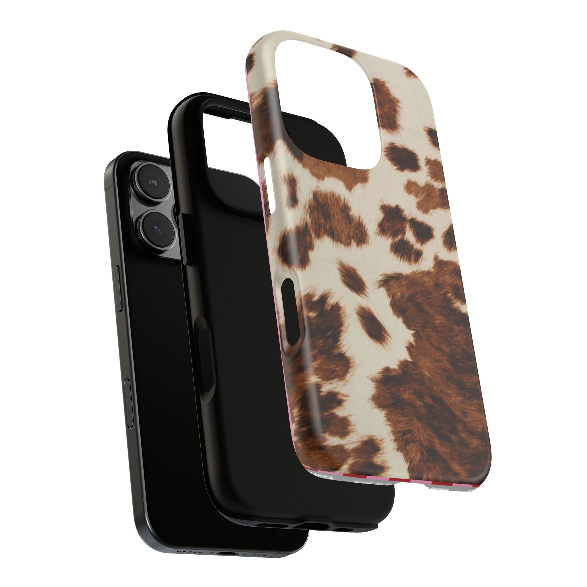 Cow Print Tough Case  Available For All iPhone Models