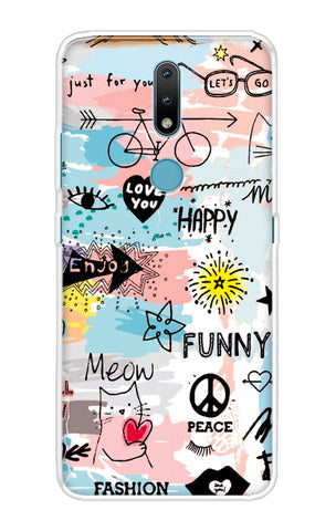 Happy Doodle Soft Cover for Nokia 2.4