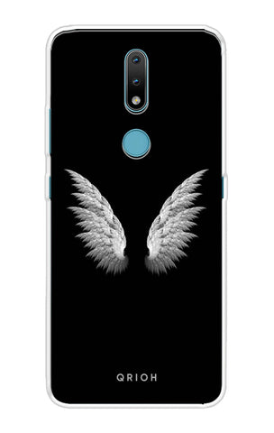 White Angel Wings Soft Cover for Nokia 2.4
