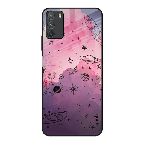Space Doodles Glossy Case for Poco M3