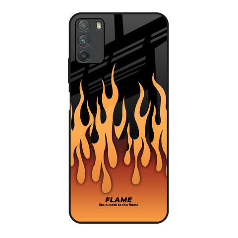 Fire Flame Glossy Case for Poco M3