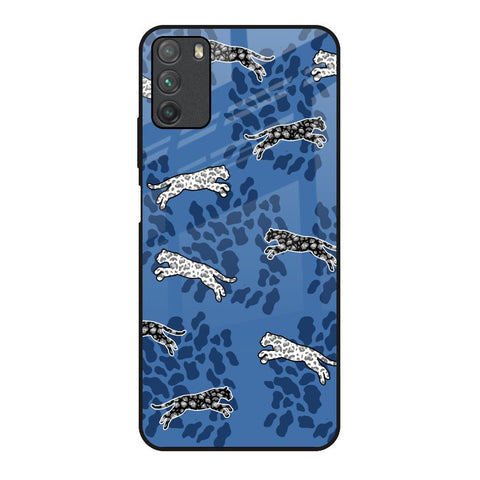 Blue Cheetah Glossy Case for Poco M3