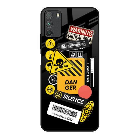 Danger Signs Glossy Case for Poco M3