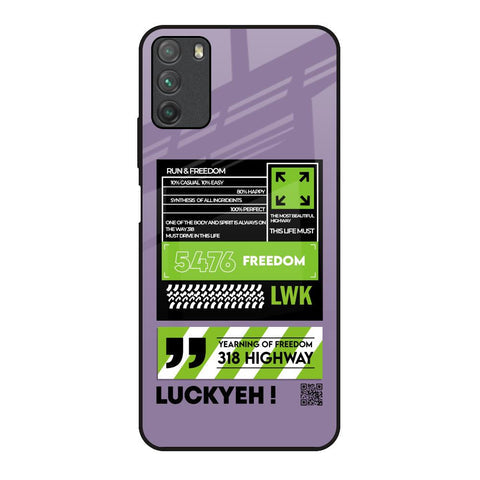 Run & Freedom Glossy Case for Poco M3