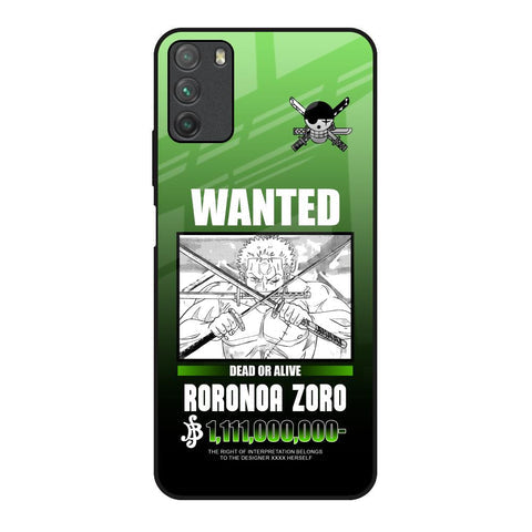 Zoro Wanted Glossy Case for Poco M3