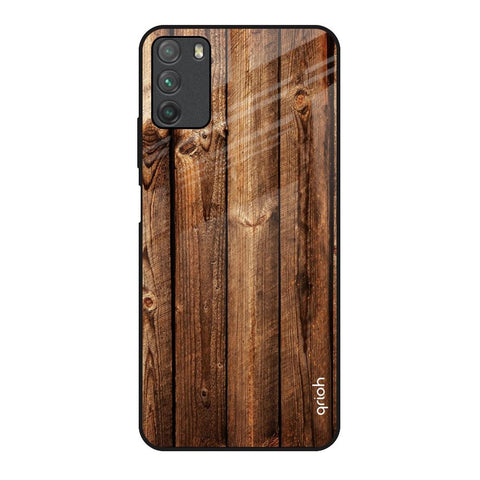 Timber Printed Glossy Case for Poco M3
