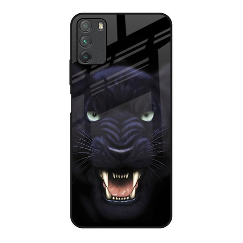 Angry Black Leopard Glossy Case for Poco M3