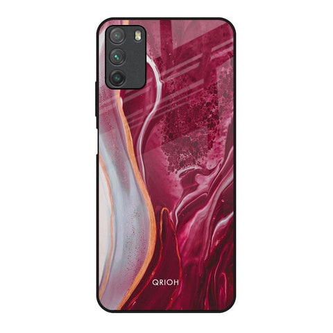 Crimson Ruby Glossy Case for Poco M3