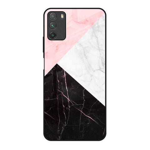 Marble Collage Art Glossy Case For Poco M3