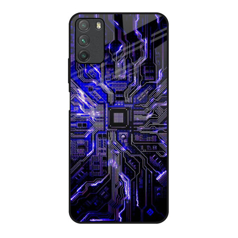 Techno Color Pattern Glossy Case For Poco M3
