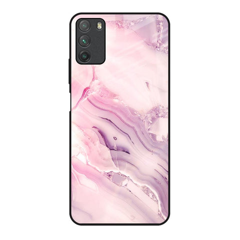Diamond Pink Gradient Glossy Case For Poco M3