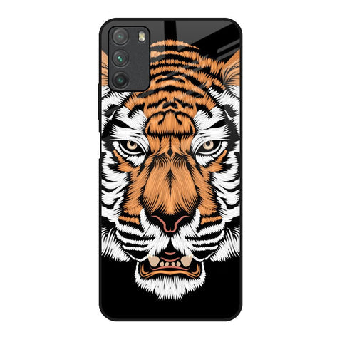 Angry Tiger Glossy Case For Poco M3