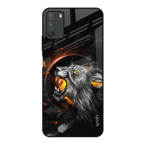 Aggressive Lion Glossy Case for Poco M3