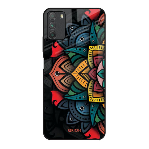 Retro Gorgeous Flower Glossy Case for Poco M3