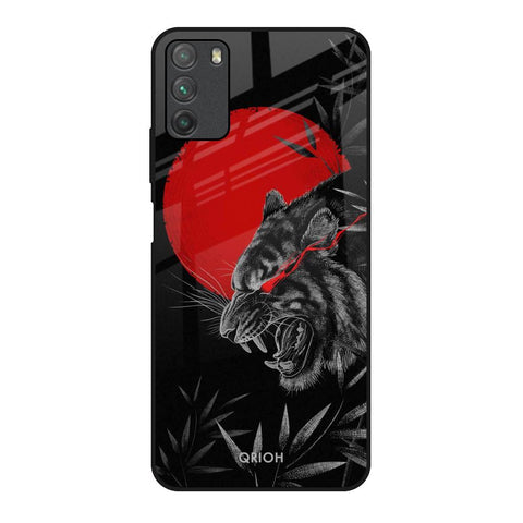 Red Moon Tiger Glossy Case for Poco M3
