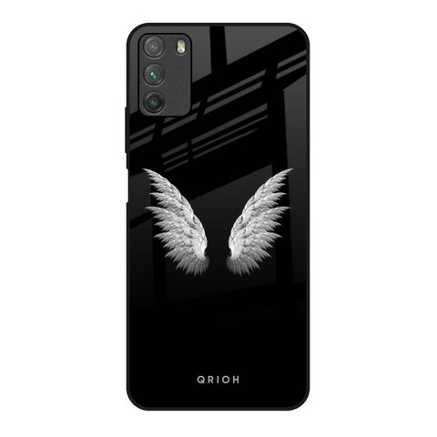 White Angel Wings Glossy Case for Poco M3