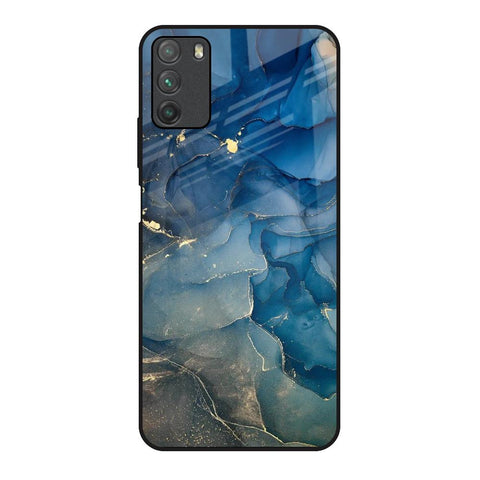 Blue Cool Marble Glossy Case for Poco M3