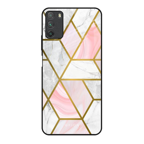 Geometrical Marble Glossy Case for Poco M3