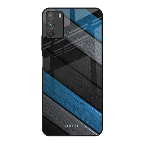 Multicolor Wooden Effect Glossy Case for Poco M3