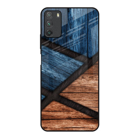 Wooden Tiles Glossy Case for Poco M3