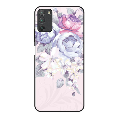 Elegant Floral Glossy Case for Poco M3