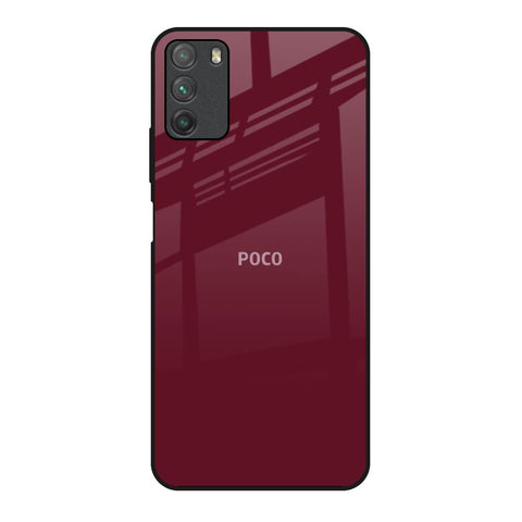 Classic Burgundy Glossy Case for Poco M3