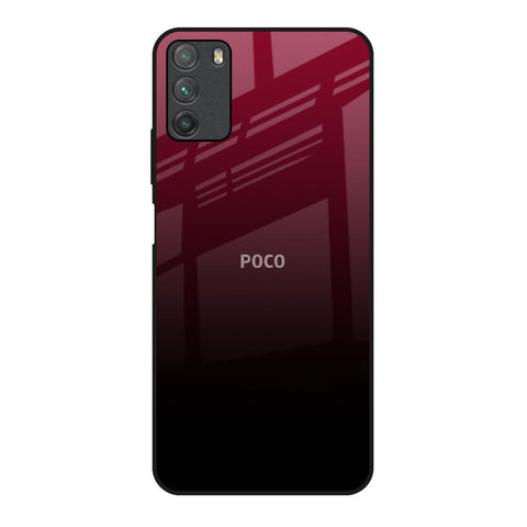 Wine Red Glossy Case For Poco M3