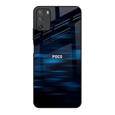 Blue Rough Abstract Glossy Case for Poco M3