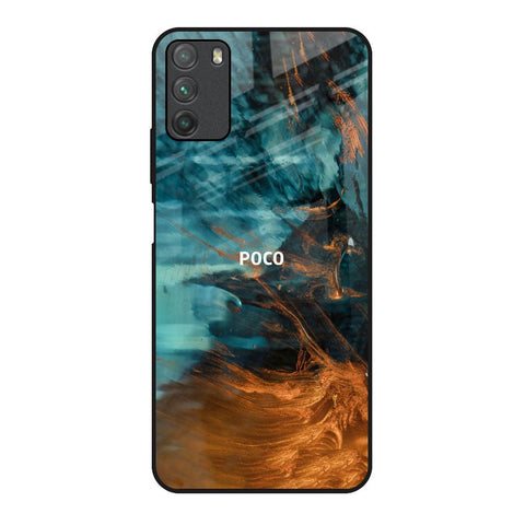 Golden Splash Glossy Case for Poco M3