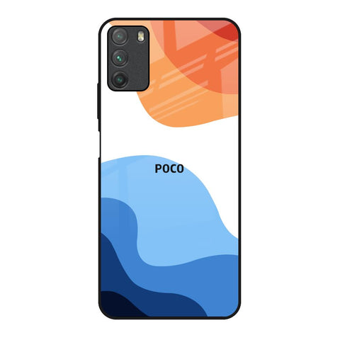 Wavy Color Pattern Glossy Case for Poco M3