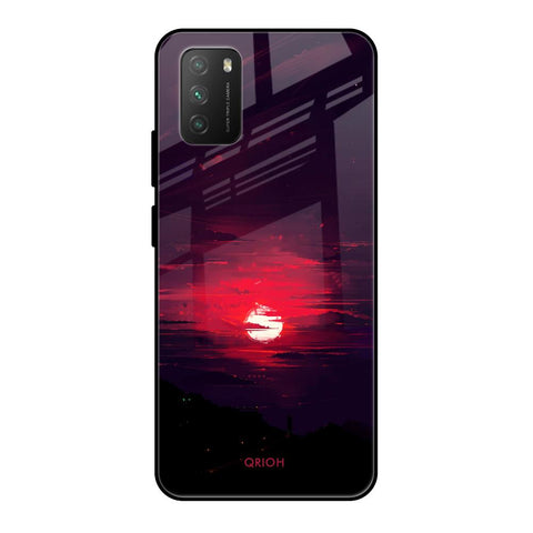 Morning Red Sky Glossy Case For Poco M3