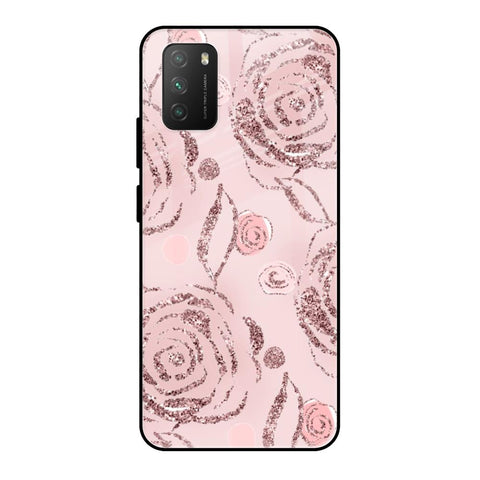Shimmer Roses Glossy case for Poco M3