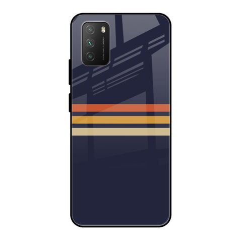 Tricolor Stripes Glossy Case For Poco M3