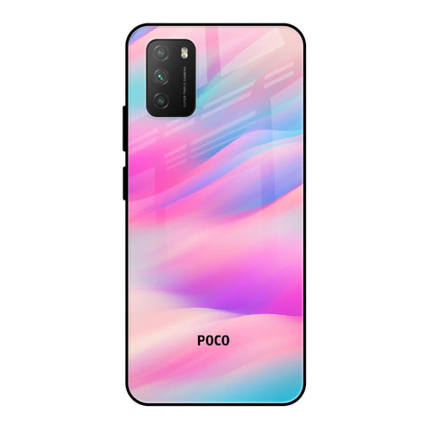 Colorful Waves Glossy case for Poco M3