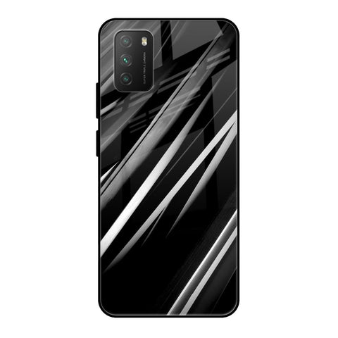 Black & Grey Gradient Glossy Case For Poco M3