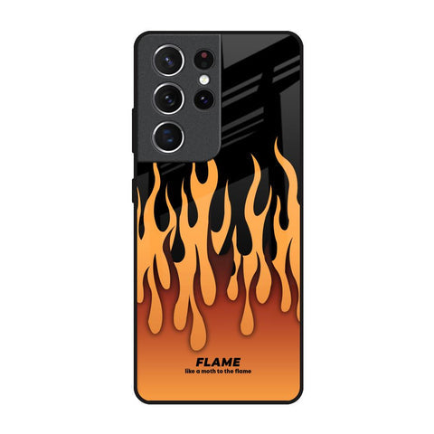 Fire Flame Glossy Case for Samsung Galaxy S21 Ultra
