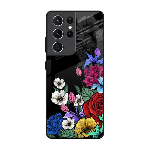 Rose Flower Bunch Art Glossy Case for Samsung Galaxy S21 Ultra