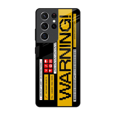 Aircraft Warning Glossy Case for Samsung Galaxy S21 Ultra