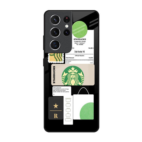 Coffee Latte Glossy Case for Samsung Galaxy S21 Ultra
